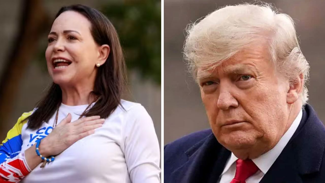 নোবেল শান্তি পুরস্কার ট্রাম্পকে উৎসর্গ করলেন মারিয়া কোরিনা